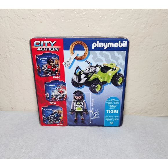 Playmobil City Action Promo-Pack Quad 71093 18PC Set New Sealed 2022 - Picture 2 of 6
